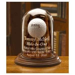 Personalized Hole in One Golf Ball Display  Sports 