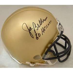 Joe Bellino Signed Navy Mini Helmet W/heisman 1960