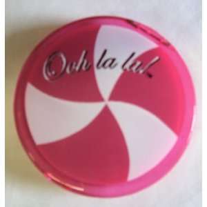  Ooh Lala Candy Pink Compact Mirror 1 Side Magnifier 