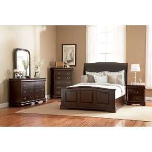  Louis Philippe Nightstand In Cappuccino Finish