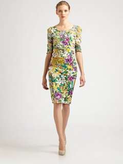Dolce & Gabbana   Ruched Silk Charmeuse Dress