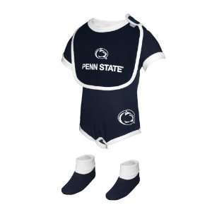  Penn State  Penn State Infant One Piece, Bib and Sock Set 