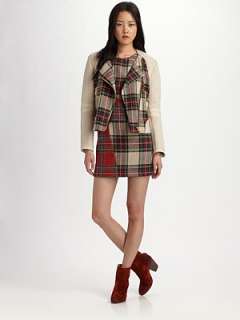   review tartan plaid adds a classic touch this slim cropped design