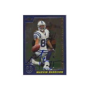 Marvin Harrison, Indianapolis Colts, 2000 Topps Chrome Autographed 