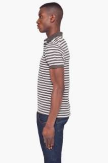 star Olive Striped Dimension Polo for men  