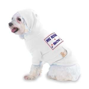  MIKE HUCKABEE SUCKS Hooded T Shirt for Dog or Cat LARGE 