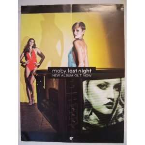  Moby Last Night Beautiful Models Poster 