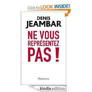  représentez pas  Lettre ouverte à Nicolas Sarkozy (French Edition