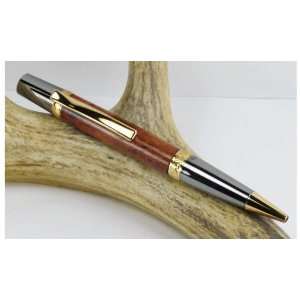  Amboyna Burl Elegant Beauty Pen With a Black and Gold 