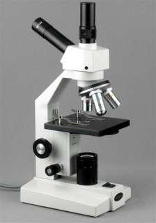 40x 400x BIOLOGICAL DUAL VIEW COMPOUND MICROSCOPE 013964560527  