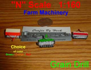 Scale ( N GAUGE ) Farm Machinery Grain Drill  
