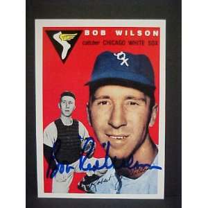 Bob Wilson Chicago White Sox #58 1954 Topps Archives Autographed 