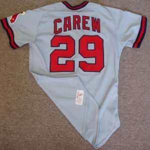 Rod Carew 1980s California Angels Game Used Road Jersey
