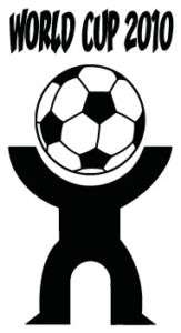 Vinyl Sticker Decal WORLD CUP 2010 soccer ball fifa  