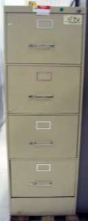 Steelcase 1707L 4 Drawer Tan Legal File Cabinet  