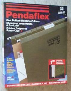 Hanging File Folders Box Bottom, Letter Size, 5 Tab, Pendaflex 4152X1 