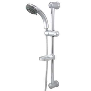 Wall mount shower slide bar/Shower head w/ Soap dish 663370178672 