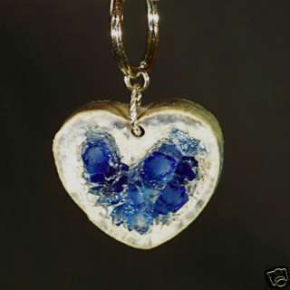   Fused Ceramic Heart Shape Gift Keychains WorldofGood by 