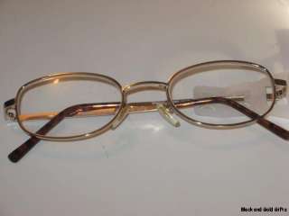 75 Foster Grant Gold Frames Readers Reading Glasses Eyeglasses NEW 