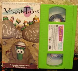 VeggieTales Dave and the Giant Pickle Vhs~Video $2.75SH 794051700735 