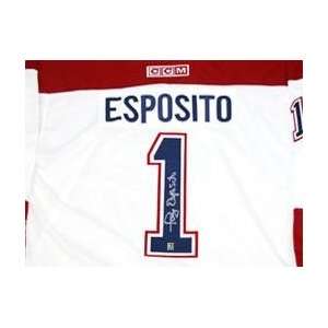 Tony Esposito Signed Uniform   Montreal Canadiens