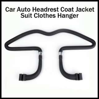 Car Auto Seat Headrest Coat Jacket Clothes Black Hanger  
