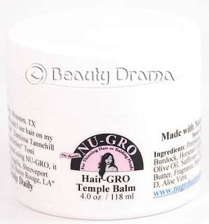 Nu GRO Hair GRO Temple Balm Hair Growth Promoter made with Herbs 