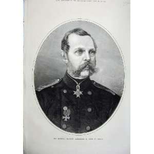   1874 Imperial Majesty Alexander Czar Russia Fine Art