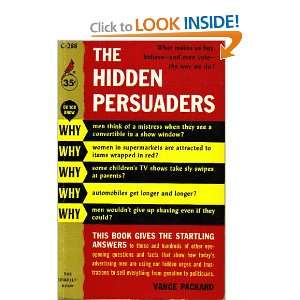 The Hidden Persuaders Vance Packard  Books