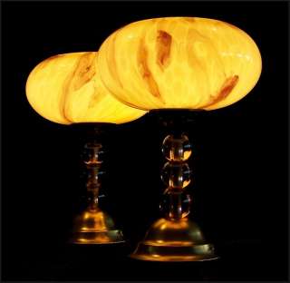 PAIR Of Original French ART DECO BEDSIDE TABLE LAMPS 1930  