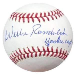 Willie Randolph Signed Baseball   Yankee Capt 86 88 PSA DNA 
