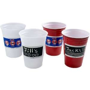  Etch it Disposable Write On Party Cups   18 oz   Pack of 