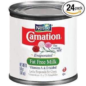 Carnation Carnation Evaporated Milk Fat Free, 5 Ounce Cans (Pack of 24 
