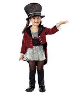 Ring Master Girl Costume includes Leotard with Sequin Top and Red 