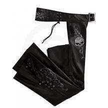 Harley Davidson Womens Wicked Leather Chaps LARGE  