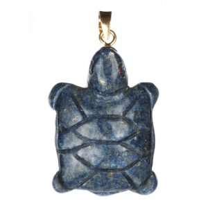  Lapis Lazuli Turtle Pendant with 14k Jewelry