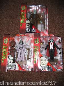 THE MUNSTERS FIGURE HERMAN GRANDPA LILY FIGURES BAF ELECTRIC CHAIR 