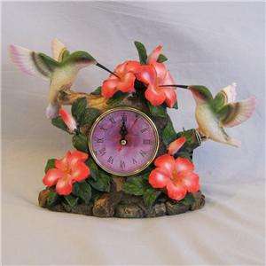 Time Flies Hummingbird Clock Figurine  