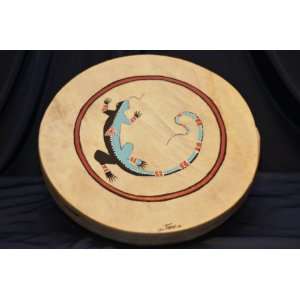  Painted Drum Tarahumara Indian 16  Gecko Musical 