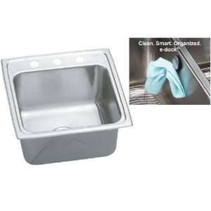   Lustrous Highlighted Satin Kitchen Sink 2 Hole Drop In (Top Mount
