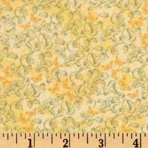  44 Wide Chester Garden Small Florals Yellow Fabric By 