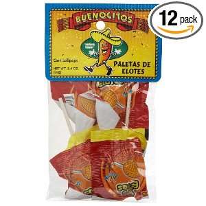 BUENOCITOS Paletas De Elotes (Corn Lollipops), 2.25 Ounce Bags (Pack 