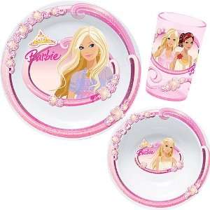  Barbie 3 Piece Dinnerware Set Toys & Games