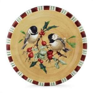  Winter Greetings Everyday Chick Salad Plate [Set of 4 