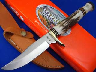 Marbles Stag Handle Fixed Blade Mini Hunting Knife NEW  