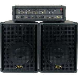  Squier 4 Channel Portable Powered Sound System per /system 