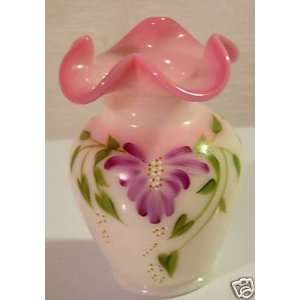  Fenton 6 Rosalene Pink Vase 