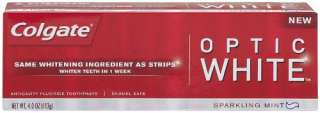 Colgate Optic White Sparkling Mint Toothpaste, 4 oz (Pack of 2)  