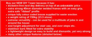 7m DIY Aluminium Scaffold Tower  