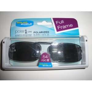   Frame Polarized Gray Lens Clip on Sunglasses